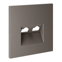 Накладка для розетки компьютерной двойной RJ45+RJ45 кат.6, S70 (капучино), Voltum, VLS001414