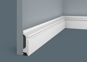 Плинтус Cosca Decor PX001, 78х21x2000 мм, Экополимер Плинтус Cosca Decor PX001, 78х21x2000 мм, Экополимер