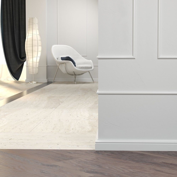 Плинтус Cosca Decor PX001, 78х21x2000 мм, Экополимер