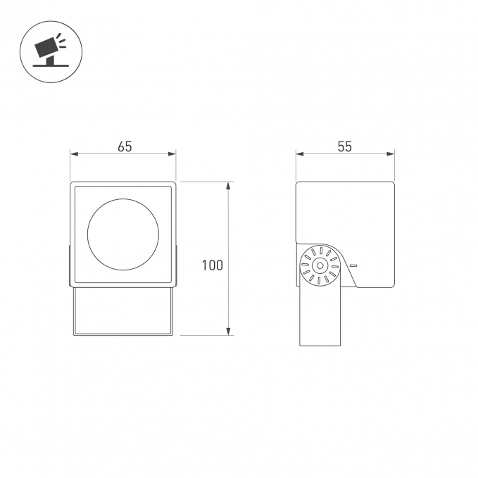 Светильник ALT-BLOCK-S65x65-5W Warm3000 (GR, 15 deg, 230V), Arlight, 054745, изображение 5