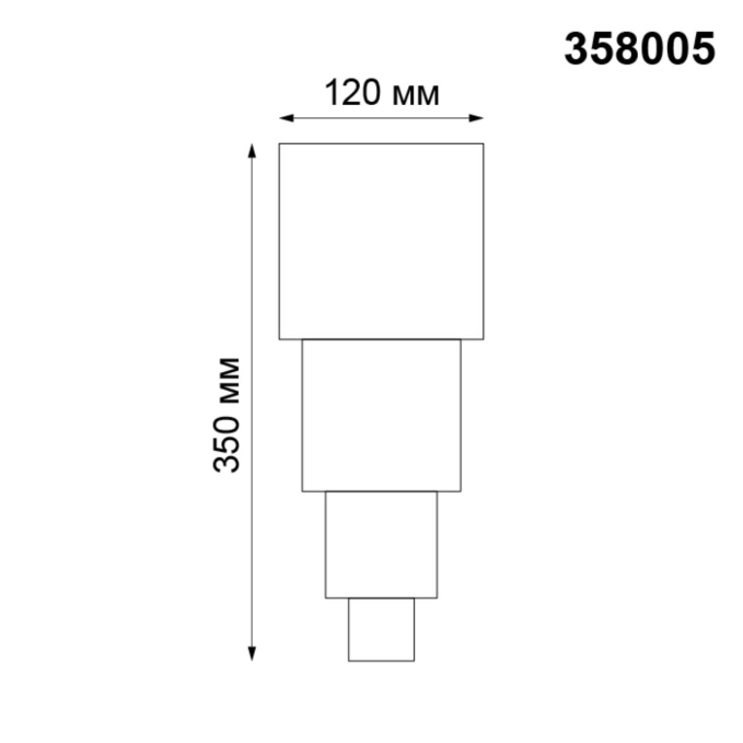 Ландшафтный светильник IP54 LED 3000К 2*5W 85-265V KAIMAS STREET NT19 389 NOVOTECH 358005, схема товара Ландшафтный светильник IP54 LED 3000К 2*5W 85-265V KAIMAS STREET NT19 389 NOVOTECH 358005, схема товара