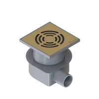 Душевой лоток Boheme Smart Design 10x10 984-10-MG матовое золото Душевой лоток Boheme Smart Design 10x10 984-10-MG матовое золото