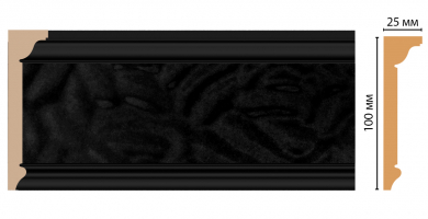 Карниз, плинтус потолочный Decomaster D215-195, 100x25x2400 мм