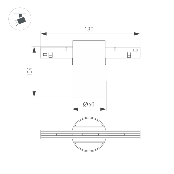 Светильник MAG-ORIENT-AXIO-R60-15W Day4000 (WH, 24 deg, 48V), Arlight, 059255, изображение 5 Светильник MAG-ORIENT-AXIO-R60-15W Day4000 (WH, 24 deg, 48V), Arlight, 059255, изображение 5