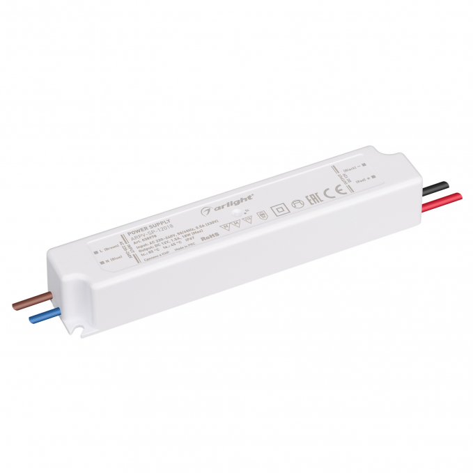 Блок питания ARPV-SP-12018 (12V, 1.5A, 18W), Arlight, 038978, изображение 1