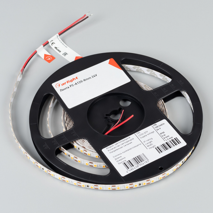 Светодиодная лента FC-A120-8mm 24V Day5000-CX1 (5 W/m, IP20, 5m), Arlight, 052924, изображение 3 Светодиодная лента FC-A120-8mm 24V Day5000-CX1 (5 W/m, IP20, 5m), Arlight, 052924, изображение 3