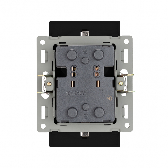 Механизм электрической розетки SCT-MEUD-PL-BK (250V, 16A), Arlight, 043765, изображение 2