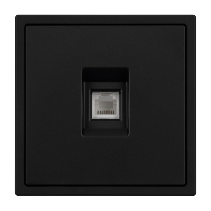 Механизм телефонной розетки SCT-NOBE-MTL1-SFPL-BK (RJ-11, 4C), Arlight, 054301, изображение 2