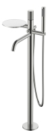 Смеситель напольный Boheme Stick 129-NB.2 никель
