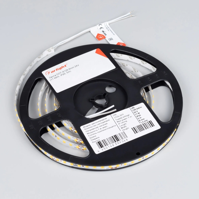 Светодиодная лента DOT-X128-8mm 24V Warm3000 (11 W/m, IP20, 5m), Arlight, 040235, изображение 2