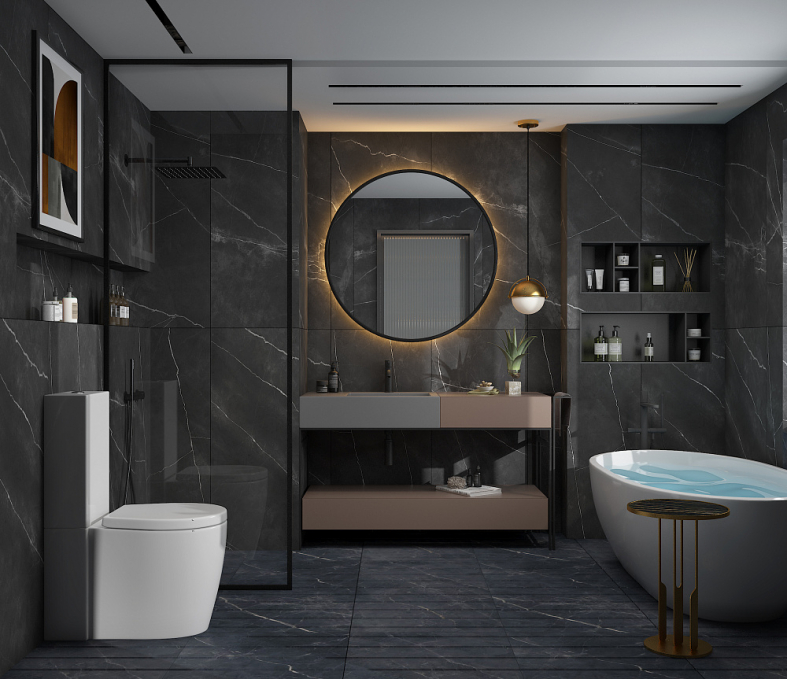 Керамогранит Basconi Home Venato Grey Grains Mould 60x120, BHB-3002 Керамогранит Basconi Home Venato Grey Grains Mould 60x120, BHB-3002