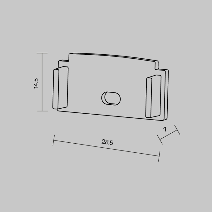 Комплект заглушек (для профиля ALM-6214SB-S-2M/ALM-6214TB-S-2M) 2 шт. ALM-6214-EC 642008, 642008, изображение 5 Комплект заглушек (для профиля ALM-6214SB-S-2M/ALM-6214TB-S-2M) 2 шт. ALM-6214-EC 642008, 642008, изображение 5