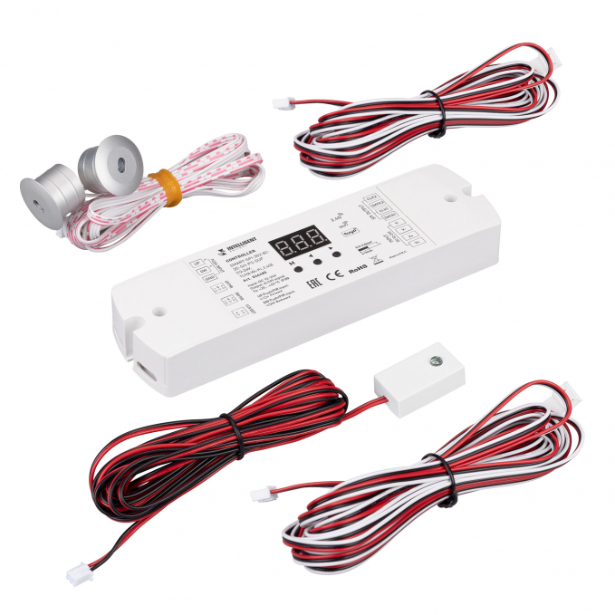 INTELLIGENT ARLIGHT Контроллер лестничный SMART-SPI-302-82-2G-SH-PS-SUF (12-24V, TUYA Wi-Fi, 2.4G), Arlight, 046485, изображение 1 INTELLIGENT ARLIGHT Контроллер лестничный SMART-SPI-302-82-2G-SH-PS-SUF (12-24V, TUYA Wi-Fi, 2.4G), Arlight, 046485, изображение 1