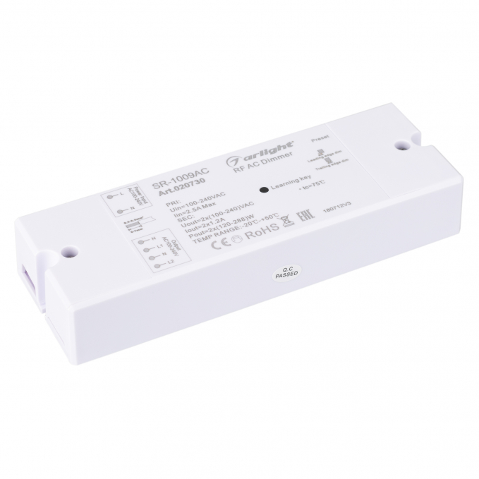 Диммер SR-1009AC (230V, 2x1.2A), Arlight, 020730, изображение 1