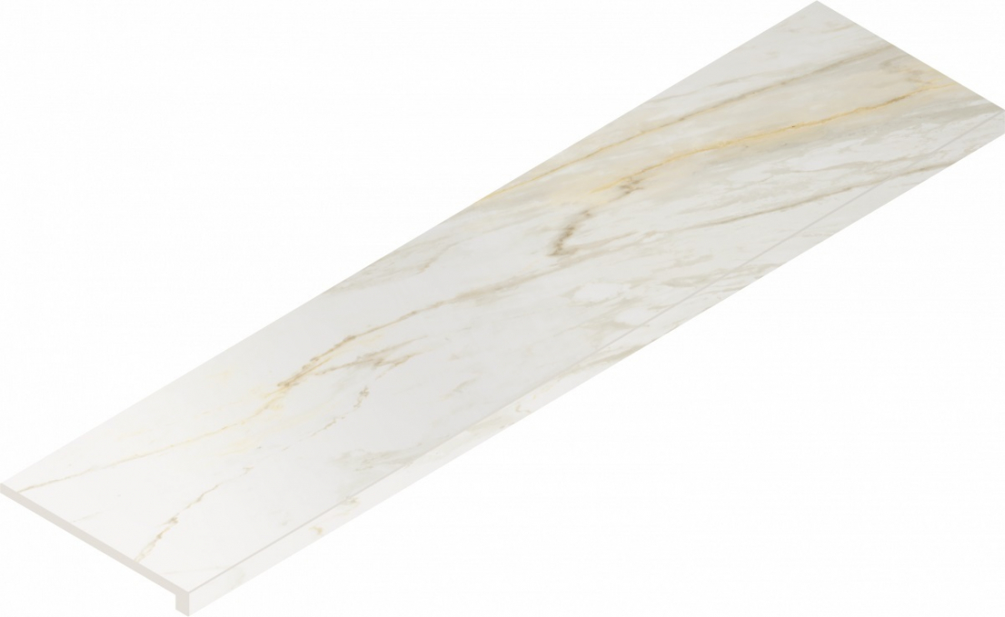 Ступень Italon Stellaris Carrara Ivory угловая правая 33x120, 620070002600 Ступень Italon Stellaris Carrara Ivory угловая правая 33x120, 620070002600