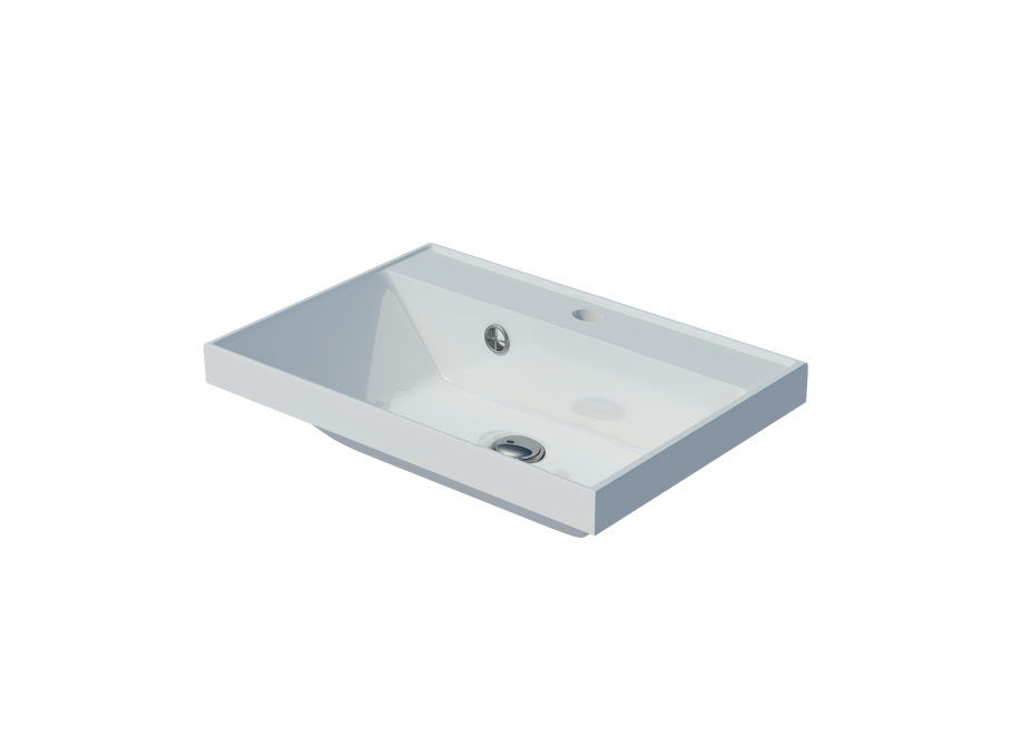 Мебельная раковина Madera Classica 4627173210157 50 см белая глянцевая Мебельная раковина Madera Classica 4627173210157 50 см белая глянцевая