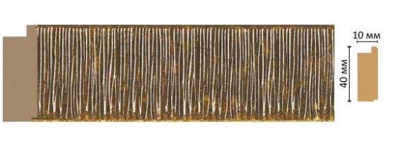Молдинг Decomaster 109-17, 40x10x2400 мм Молдинг Decomaster 109-17, 40x10x2400 мм