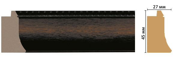 Багет Decomaster FM18-2, 45x27x2850 мм Багет Decomaster FM18-2, 45x27x2850 мм