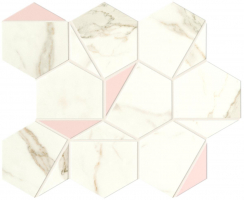 Мозаика Atlas Concorde Marvel Shine Calacatta Prestigio Rose Hex Silk 25.1x29, A4WS Мозаика Atlas Concorde Marvel Shine Calacatta Prestigio Rose Hex Silk 25.1x29, A4WS