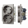 Механизм электрической розетки SCT-MEUD-PL-GR (250V, 16A), Arlight, 043766, изображение 1