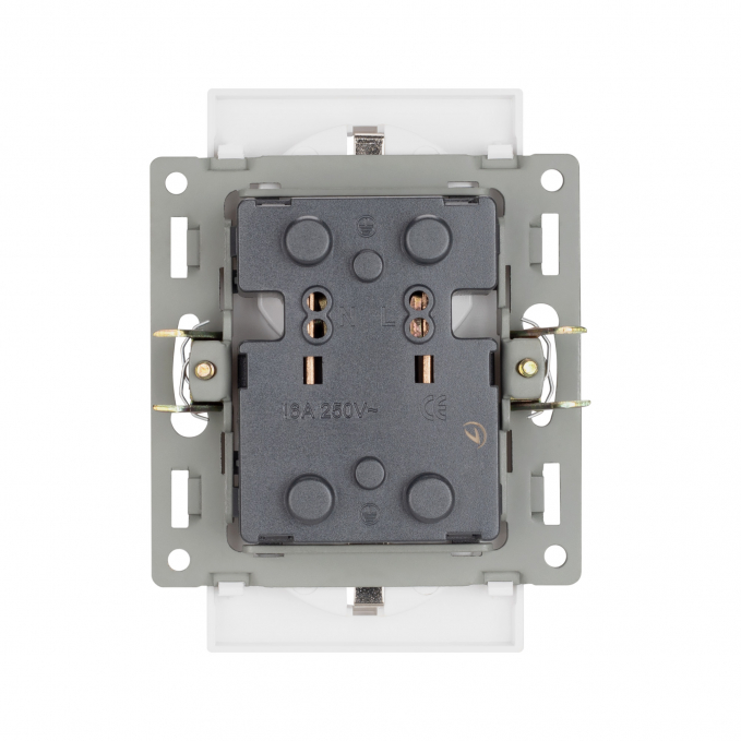 Механизм электрической розетки SCT-MEUD-PL-GR (250V, 16A), Arlight, 043766, изображение 2