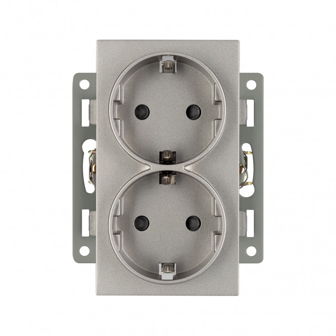 Механизм электрической розетки SCT-MEUD-PL-GR (250V, 16A), Arlight, 043766, изображение 3