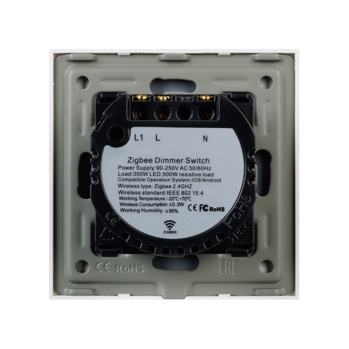 Светорегулятор сенсорный с Zigbee управлением SWT-OMALI-SD3-ZB-WH (250V, 500W), Arlight, 050053, изображение 3 Светорегулятор сенсорный с Zigbee управлением SWT-OMALI-SD3-ZB-WH (250V, 500W), Arlight, 050053, изображение 3