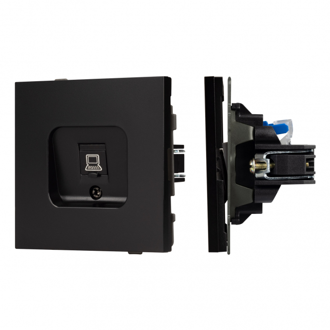 Механизм компьютерной розетки SCT-TENDO-MPC1-PL-BK (RJ-45, CAT6), Arlight, 054104, изображение 1 Механизм компьютерной розетки SCT-TENDO-MPC1-PL-BK (RJ-45, CAT6), Arlight, 054104, изображение 1