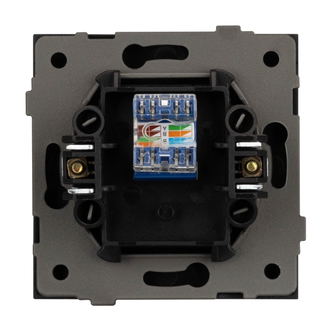 Механизм компьютерной розетки SCT-TENDO-MPC1-PL-BK (RJ-45, CAT6), Arlight, 054104, изображение 2 Механизм компьютерной розетки SCT-TENDO-MPC1-PL-BK (RJ-45, CAT6), Arlight, 054104, изображение 2