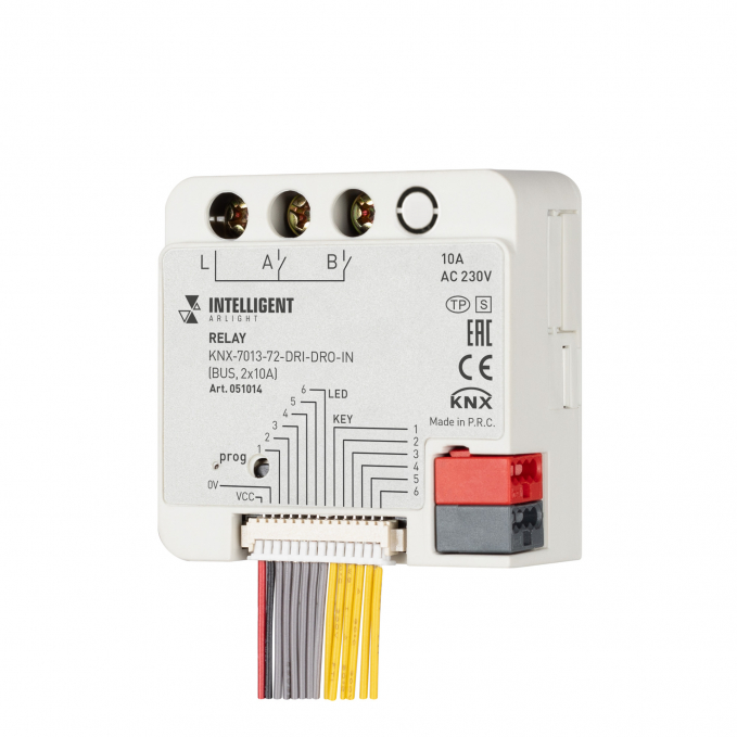 INTELLIGENT ARLIGHT Релейный модуль KNX-7013-72-DRI-DRO-IN (BUS, 2x10A), Arlight, 051014, изображение 1 INTELLIGENT ARLIGHT Релейный модуль KNX-7013-72-DRI-DRO-IN (BUS, 2x10A), Arlight, 051014, изображение 1