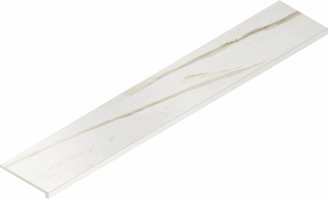 Ступень Italon Stellaris Carrara Ivory угловая правая 33x160, 620070002623 Ступень Italon Stellaris Carrara Ivory угловая правая 33x160, 620070002623