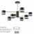 Люстра потолочная LED GX53 8*7W 220V LANIKA COMFI LN26 239 LUMION 8240/8C
