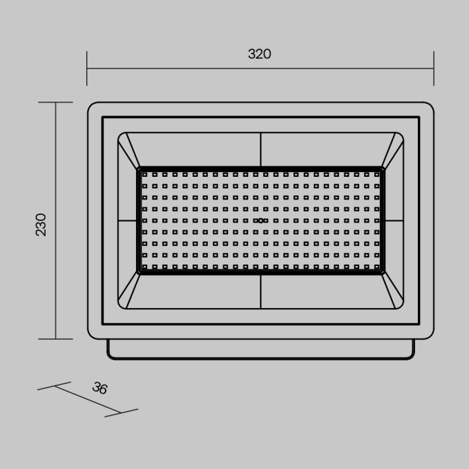 Прожектор Поток / Flood 6500К 150Вт IP 65, FL001-L150B6K, изображение 6