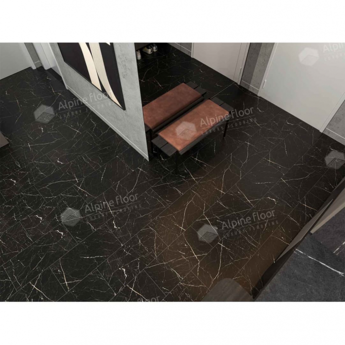 Кварцвиниловая плитка Alpine Floor Light Stone Неро, ECO-15-21 Кварцвиниловая плитка Alpine Floor Light Stone Неро, ECO-15-21