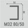 Молдинг Bello Deco М32 80-50 Молдинг Bello Deco М32 80-50