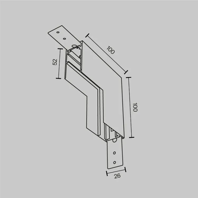 Коннектор внутренний Exility накладной белый, Maytoni, TRA034ICL-41W