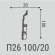 Плинтус Bello Deco П26 100-20 Плинтус Bello Deco П26 100-20