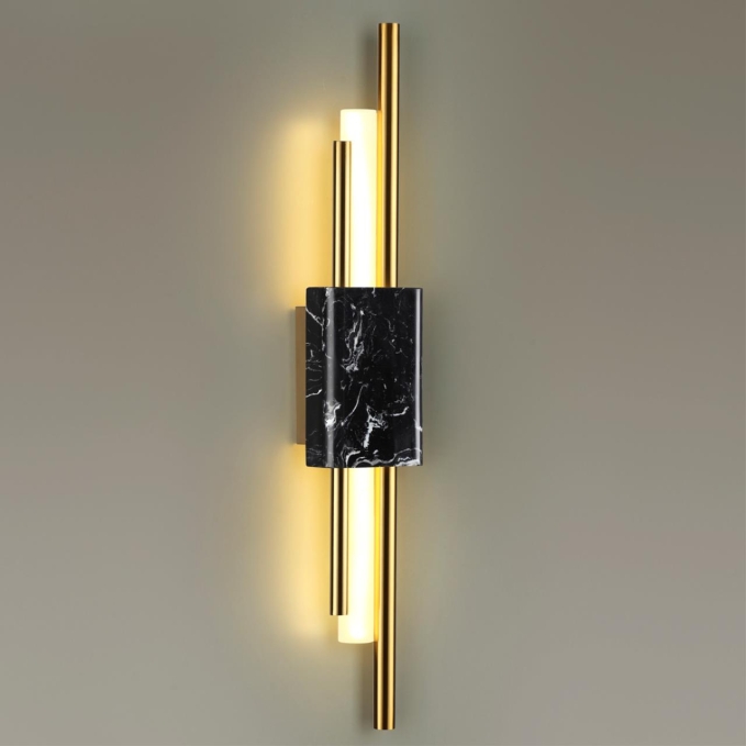 Настенный светильник IP20 LED 10W 3000K 625Лм MARMI MIDCENT ODL23 175 ODEON LIGHT 4361/10WL, фото на цветном фоне 1