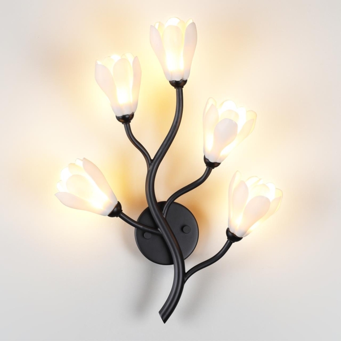 Бра G4 LED 5*5W GARDI MODERN ODL25 553 ODEON LIGHT 5090/5W, фото на белом фоне Бра G4 LED 5*5W GARDI MODERN ODL25 553 ODEON LIGHT 5090/5W, фото на белом фоне