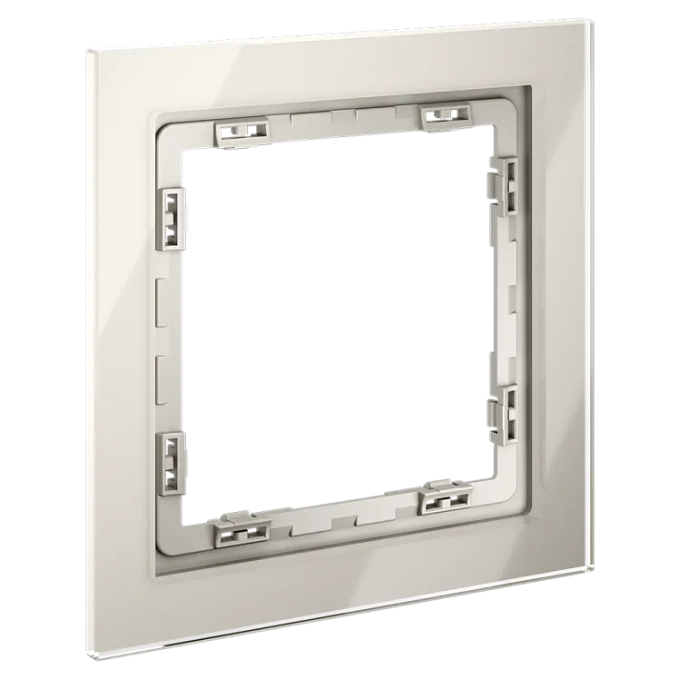 Рамка стеклянная VOLTUM S70 на 1 пост, (кашемир, стекло), Voltum, VLS110103 Рамка стеклянная VOLTUM S70 на 1 пост, (кашемир, стекло), Voltum, VLS110103