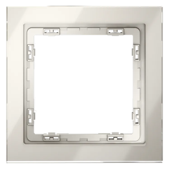Рамка стеклянная VOLTUM S70 на 1 пост, (кашемир, стекло), Voltum, VLS110103 Рамка стеклянная VOLTUM S70 на 1 пост, (кашемир, стекло), Voltum, VLS110103