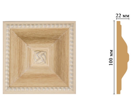 Вставка цветная Decomaster D209-11, 100x100x22 мм Вставка цветная Decomaster D209-11, 100x100x22 мм
