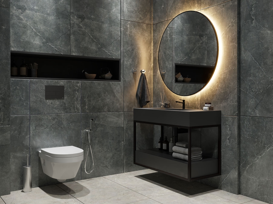 Керамогранит NT Ceramic Quanta Grey Slate Grey 60x120, NS612NTT9026L