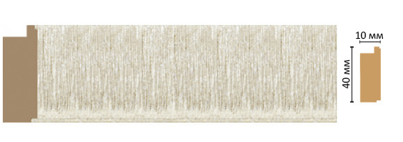 Молдинг Decomaster 109-18, 40x10x2400 мм