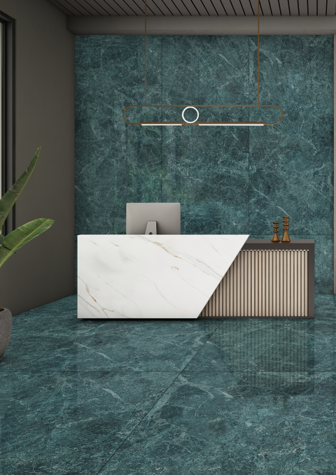Керамический слэб StaroSlabs Double Polished Nord Verde Luminous 120x280 Керамический слэб StaroSlabs Double Polished Nord Verde Luminous 120x280