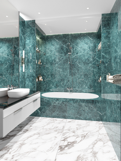 Керамический слэб StaroSlabs Double Polished Nord Verde Luminous 120x280 Керамический слэб StaroSlabs Double Polished Nord Verde Luminous 120x280