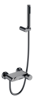 Смеситель для ванны с душем Boheme Stick 123-SGM глянцевый графит