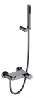 Смеситель для ванны с душем Boheme Stick 123-SGM глянцевый графит