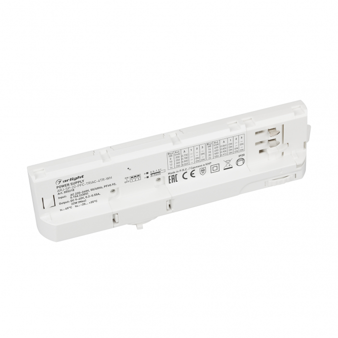 Блок питания для трековых систем ARJ-SP-22-PFC-TRIAC-4TR-WH (22W, 9-40V, 0.2-0.55A), Arlight, 055218, изображение 1