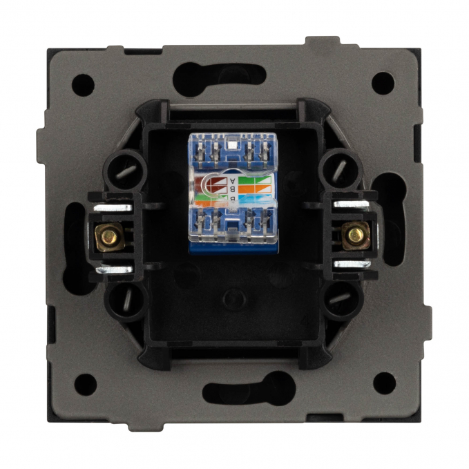 Механизм компьютерной розетки SCT-TENDO-MPC1-PL-GR (RJ-45, CAT6), Arlight, 054105, изображение 2 Механизм компьютерной розетки SCT-TENDO-MPC1-PL-GR (RJ-45, CAT6), Arlight, 054105, изображение 2